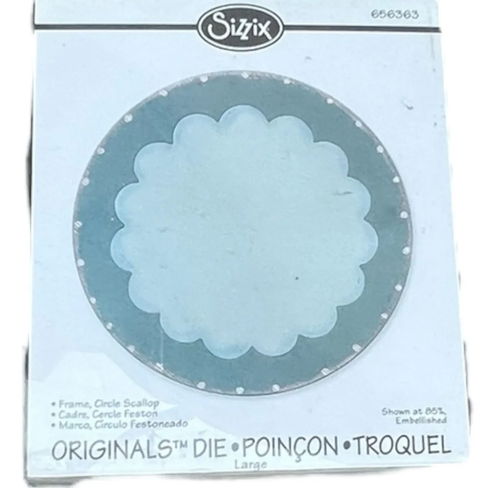 Sizzix Originals Die 656363 Large Circle Scallop New‎ in Package - Picture 3 of 4